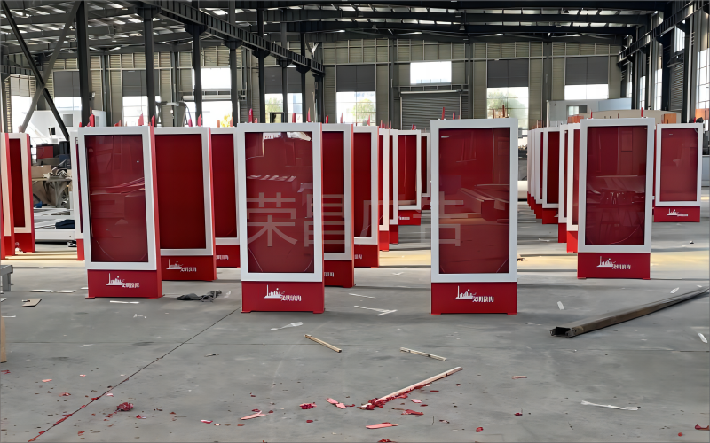 广告灯箱工场直拍图